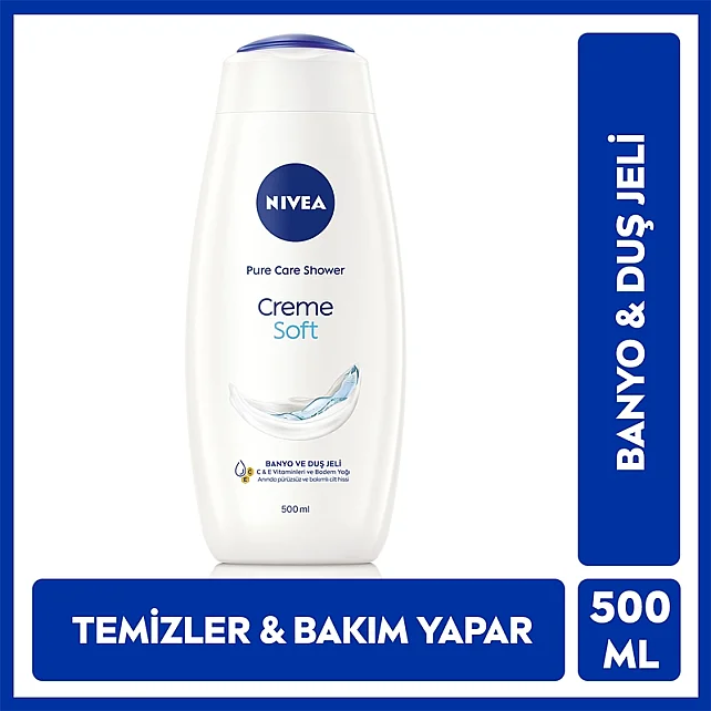 Nivea Creme Soft - Banyo ve Duş Jeli 500 ml - 7