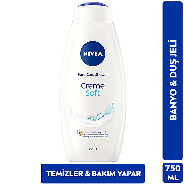 Nivea Creme Soft - Banyo ve Duş Jeli 750ml - 4