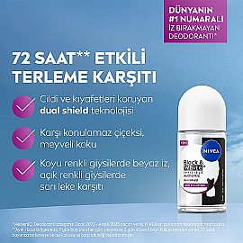 Nivea Deodorant Roll-On Black & White Authentic - Kadın Roll-On Deodorant 50ml - 3