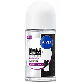 Nivea Deodorant Roll On Black & White Authentic - Kadın Roll On Deodorant 50ml - Nivea