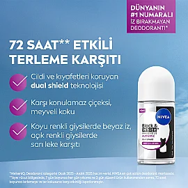 Nivea Deodorant Roll On Black & White Authentic - Kadın Roll On Deodorant 50ml - 4