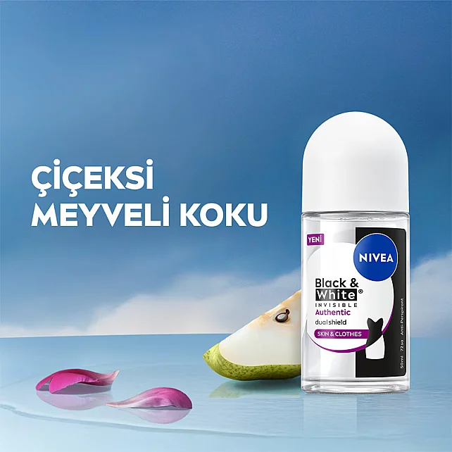 Nivea Deodorant Roll On Black & White Authentic - Kadın Roll On Deodorant 50ml - 5
