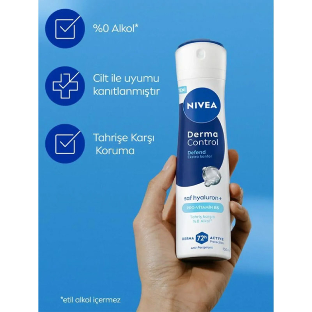 Nivea Derma Control Defend Sprey Deodorant 150ml - 4
