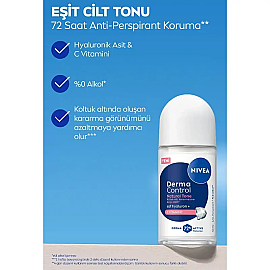 Nivea Derma Control Natural Roll-On Deodorant 50ml - 3