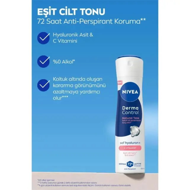Nivea Derma Control Natural Sprey Deodorant 150ml - 3