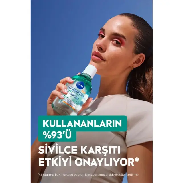 Nivea Derma Skin Clear - Micellar Makyaj Temizleme Suyu 400ml - 9