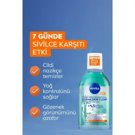 Nivea Derma Skin Clear - Micellar Makyaj Temizleme Suyu 400ml - 4
