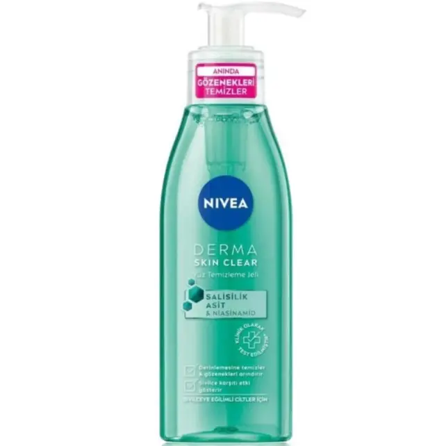 Nivea Derma Skin Clear Sivilce Karşıtı Yüz Temizleme Jeli 150ml - 1