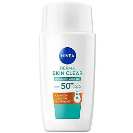 Nivea Derma Skin Clear UV Fluid SPF 50+ Akne Karşıtı Yüz Güneş Kremi 40ml - Nivea