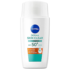 Nivea Derma Skin Clear UV Fluid SPF 50+ Akne Karşıtı Yüz Güneş Kremi 40ml - 1