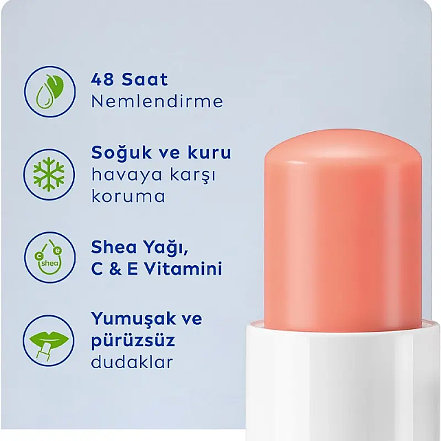 Nivea Essential Care Fruity Shine - Şeftali Özlü Dudak Kremi 4,8gr - 2