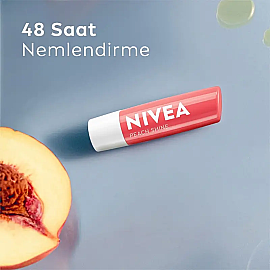 Nivea Essential Care Fruity Shine - Şeftali Özlü Dudak Kremi 4,8gr - 4