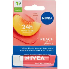 Nivea Essential Care Fruity Shine - Şeftali Özlü Dudak Kremi 4,8gr - Nivea