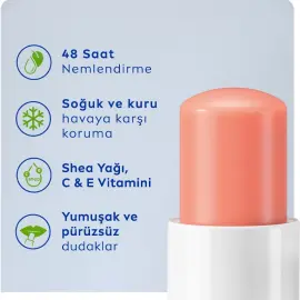 Nivea Essential Care Fruity Shine - Şeftali Özlü Dudak Kremi 4,8gr - 2