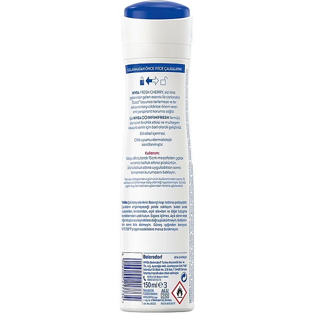 Nivea Fresh Cherry Kadın Sprey Deodorant 150ml - 2