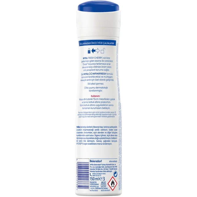 Nivea Fresh Cherry Kadın Sprey Deodorant 150ml - 2