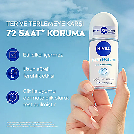Nivea Fresh Natural Kadın Deodorant Roll-On 50ml & Mini Deodorant Roll-On 25ml - 2