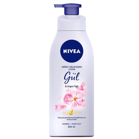 Nivea Gül & Argan Body Lotion - Nemlendirici Vücut Losyonu 400ml Nivea Gül & Argan Body Lotion - Nemlendirici Vücut Losyonu 400ml