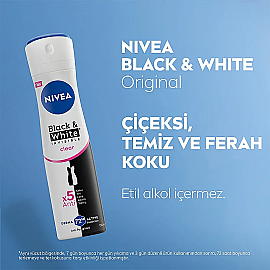 Nivea Invisible Black & White Clear Kadın Deodorant Sprey 150ml & Mini Roll-On 25ml - 4