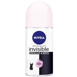 Nivea Invisible For Black & White Clear - Kadın Roll On Deodorant 50ml - Nivea