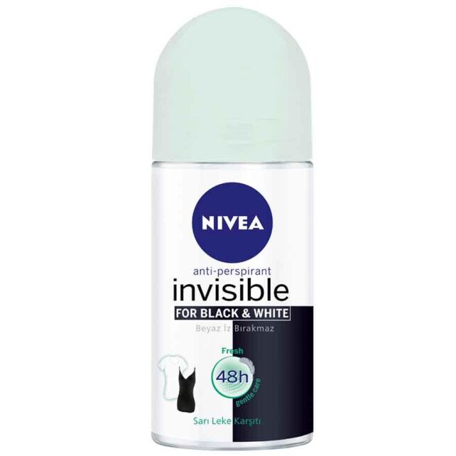 Nivea Invisible For Black & White Roll On - Kadın Deodorat Fresh 50ml - 1