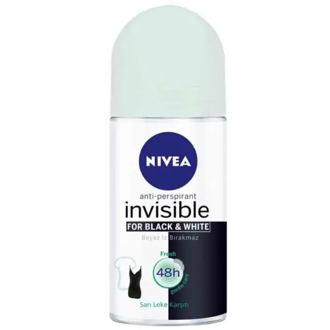 Nivea Invisible For Black & White Roll On - Kadın Deodorat Fresh 50ml - 1