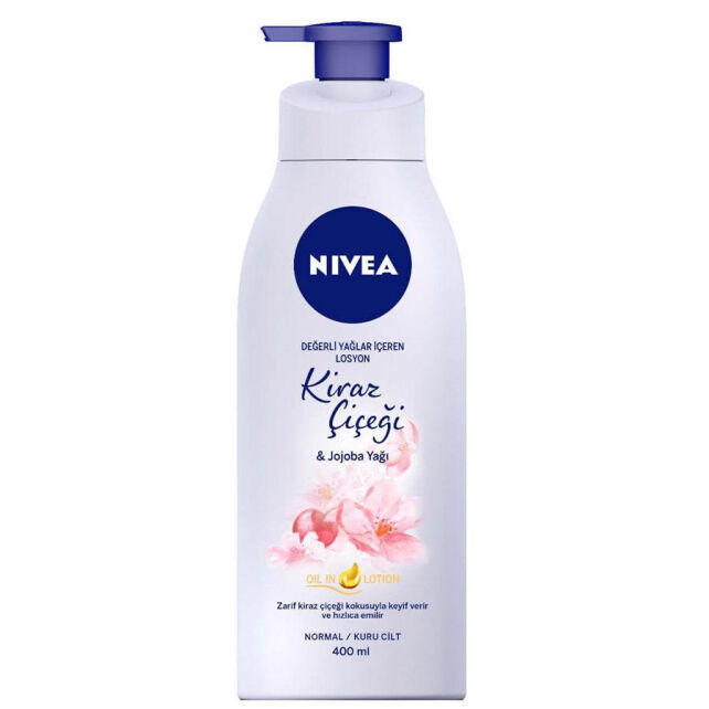Nivea Kiraz Çiceği & Jojoba Oil Body Lotion - Vücut Losyonu 400ml Nivea Kiraz Çiceği & Jojoba Oil Body Lotion - Vücut Losyonu 400ml