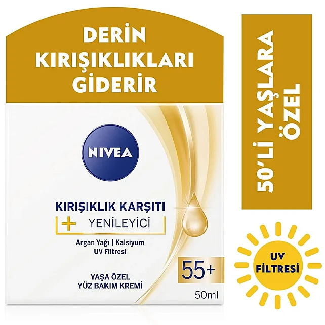 Nivea Kırışıklık Karşıtı Yaşa Özel Yüz Bakım Kremi 55+ Yaş 50ml - 3