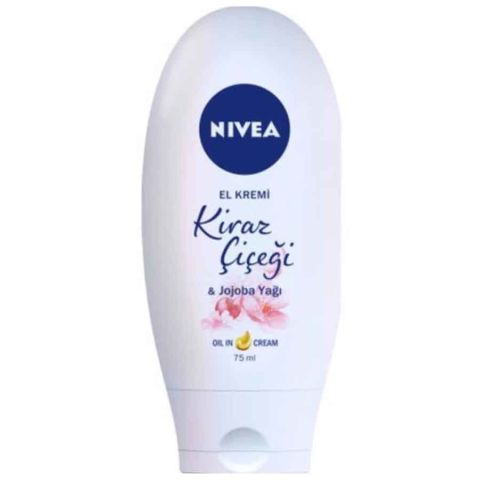 Nivea Kiraz Çiçeği & Jojoba Yağı El Kremi 75ml Nivea Kiraz Çiçeği & Jojoba Yağı El Kremi 75ml