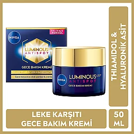 Nivea Luminous 630 Anti Spot Thiamidol - Leke Karşıtı Gece Kremi 50ml - 6