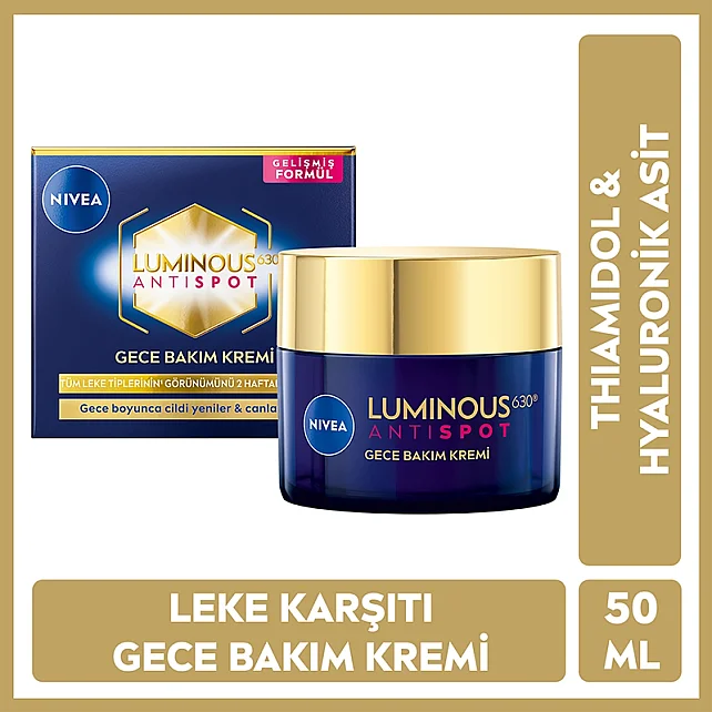Nivea Luminous 630 Anti Spot Thiamidol - Leke Karşıtı Gece Kremi 50ml - 6