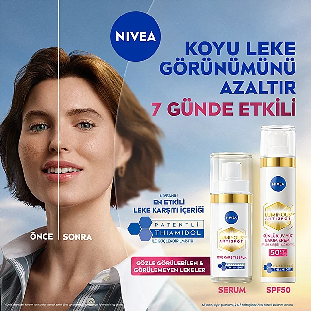 Nivea Luminous 630 Anti Spot Thiamidol SPF 50 - Leke Karşıtı Gündüz Kremi 40ml - 7