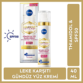 Nivea Luminous 630 Anti Spot Thiamidol SPF 50 - Leke Karşıtı Gündüz Kremi 40ml - 8