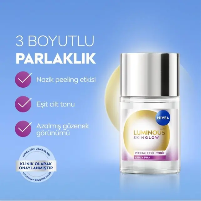 Nivea Luminous 630 Skin Glow - Tonik 100ml - 3