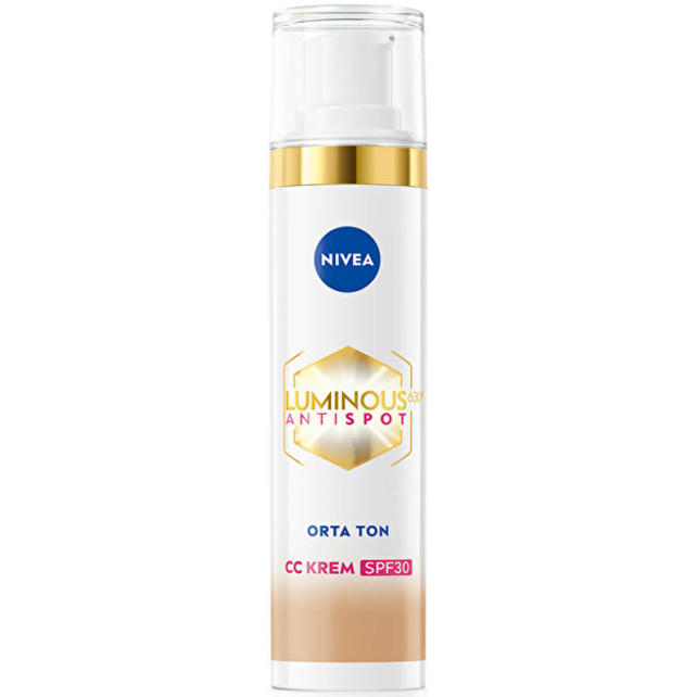 Nivea Luminous Anti Spot CC Krem SPF 30 - Renkli Nemlendirici Orta Ton 40ml - 1