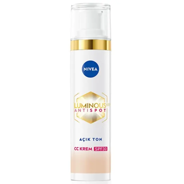 Nivea Luminous Anti Spot CC Krem SPF 30 - Renkli Nemlendirici Açık Ton 40ml - 1