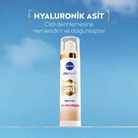 Nivea Luminous Anti Spot CC Krem SPF 30 - Renkli Nemlendirici Orta Ton 40ml - 5