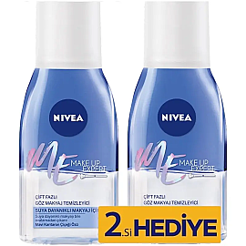 Nivea Make-Up - Çift Etkili Göz Makyaj Temizleyici 2x125ml - Nivea