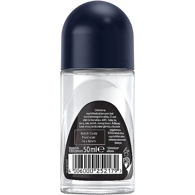 Nivea Men Black & White Epic Night - Erkek Roll-On Deodorant 50ml - 2
