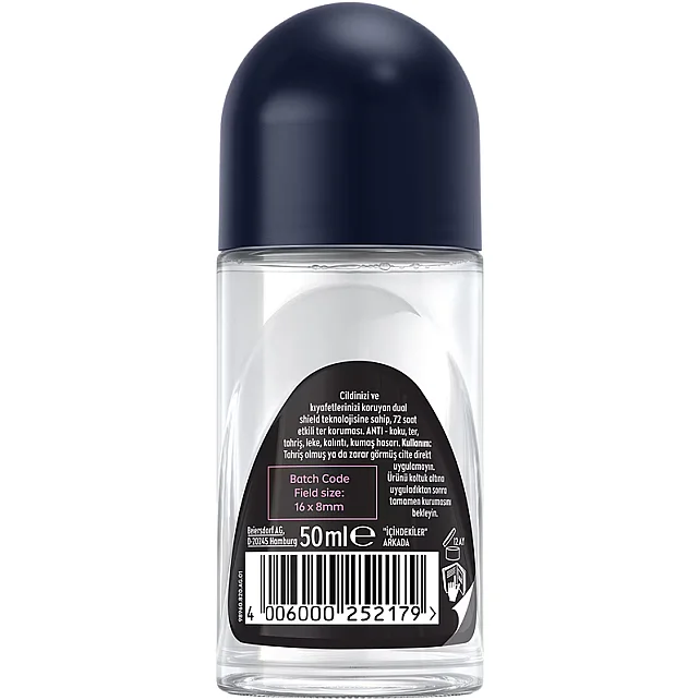 Nivea Men Black & White Epic Night- Erkek Roll On Deodorant 50ml - 2