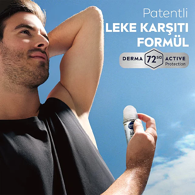 Nivea Men Black & White Epic Night- Erkek Roll On Deodorant 50ml - 7