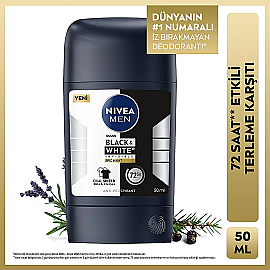 Nivea Men Black & White Epic Night - Erkek Stick Deodorant 50ml - 8