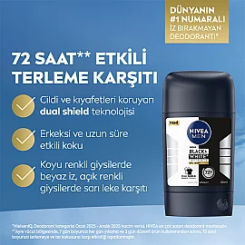 Nivea Men Black & White Epic Night - Erkek Stick Deodorant 50ml - 3