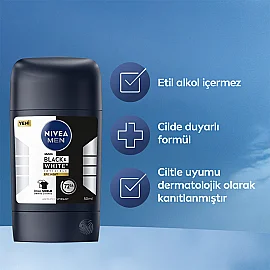 Nivea Men Black & White Epic Night - Erkek Stick Deodorant 50ml - 5