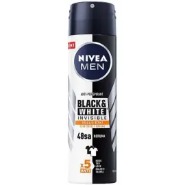 Nivea Men Black & White Invisible Sprey Deodorant 150ml - Nivea