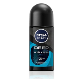 Nivea Men Deep Aktif Karbon - Roll On Deodorant 50ml - Nivea