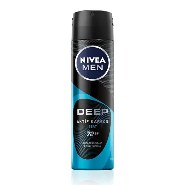 Nivea Men Deep Aktif Karbon - Sprey Deodorant 150ml - 1
