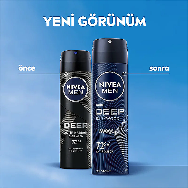 Nivea Men Deep Dark Wood - Erkek Sprey Deodorant 150ml - 2