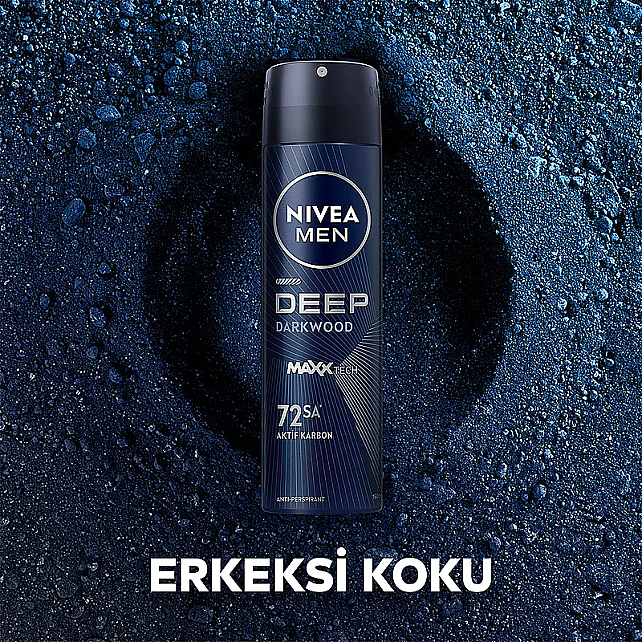 Nivea Men Deep Dark Wood - Erkek Sprey Deodorant 150ml - 4