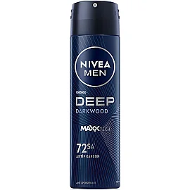 Nivea Men Deep Dark Wood - Erkek Sprey Deodorant 150ml - Nivea